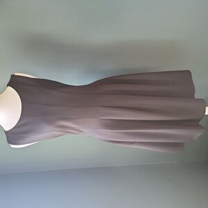 Calvin Klein Black Fit And Flare Pleated Dress 6